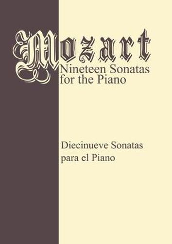 Cover image for Mozart 19 Sonatas - Complete: Piano Solo