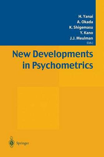 Cover image for New Developments in Psychometrics: Proceedings of the International Meeting of the Psychometric Society IMPS2001. Osaka, Japan, July 15-19, 2001
