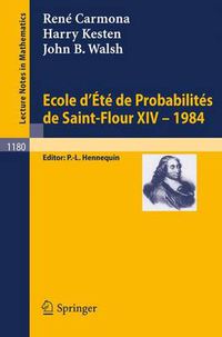 Cover image for Ecole d'Ete de Probabilites de Saint Flour XIV, 1984