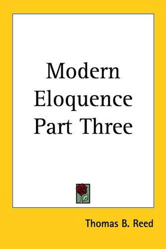 Cover image for Modern Eloquence Part Three