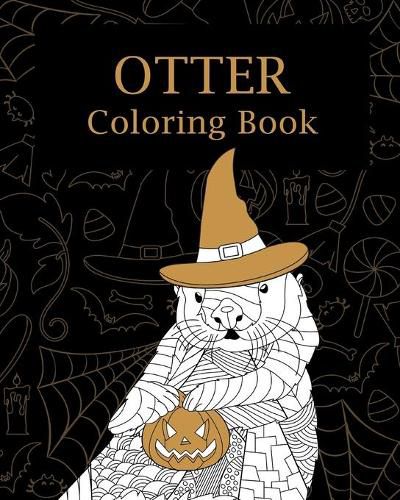 Cover image for Otter Halloween Coloring Book