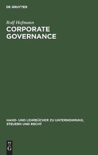 Cover image for Corporate Governance