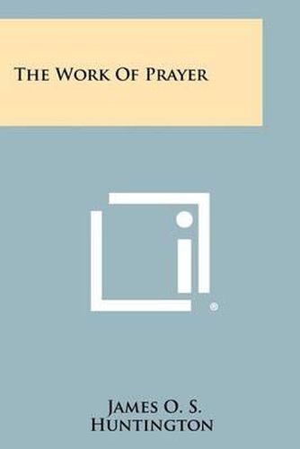 Cover image for The Work of Prayer