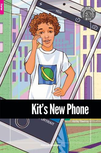 Cover image for Kit's New Phone - Foxton Reader Starter Level (300 Headwords A1) with free online AUDIO