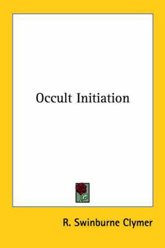 Cover image for Occult Initiation