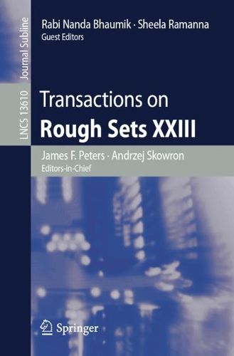 Cover image for Transactions on Rough Sets XXIII