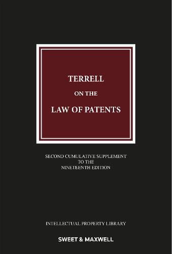 Cover image for Terrell on the Law of Patents