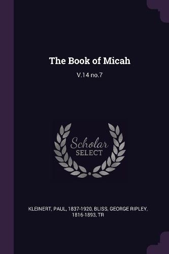 Cover image for The Book of Micah