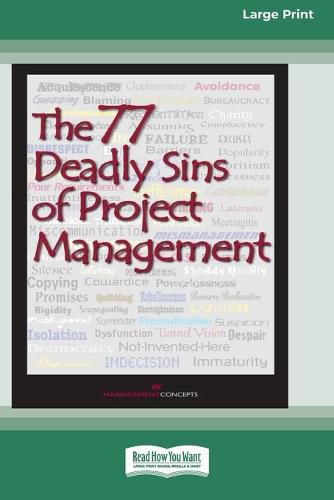 Cover image for The 77 Deadly Sins of Project Management [16 Pt Large Print Edition]