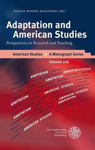 Cover image for Adaptation and American Studies: Perspectives on Research and Teaching