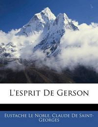 Cover image for L'Esprit de Gerson