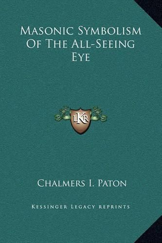 Cover image for Masonic Symbolism of the All-Seeing Eye