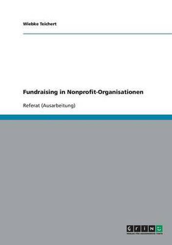 Cover image for Fundraising in Nonprofit-Organisationen