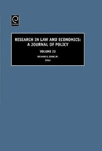 Cover image for Research in Law and Economics: A Journal of Policy