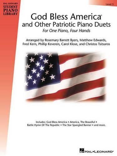 Cover image for God Bless America (R) and Other Patriotic Piano Duets: Hal Leonard Student Piano Library