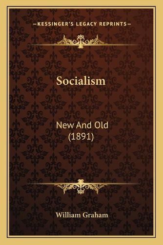 Cover image for Socialism: New and Old (1891)