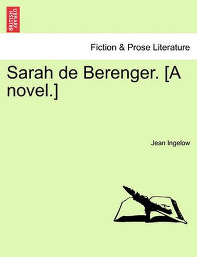 Cover image for Sarah de Berenger. [A Novel.]