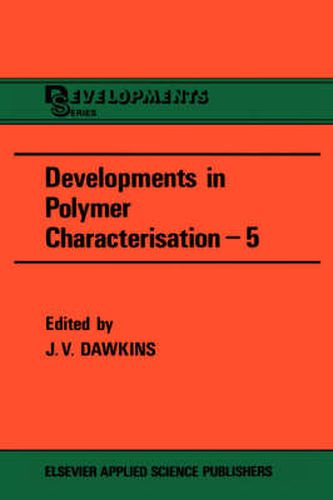 Cover image for Developments in Polymer Characterization