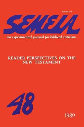 Cover image for Semeia 48: Reader Perspectives on the New Testament