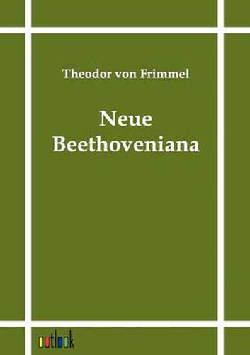 Cover image for Neue Beethoveniana