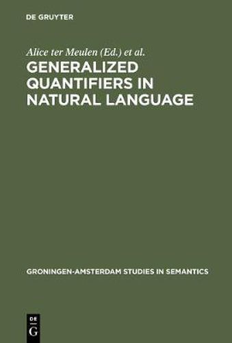 Cover image for Generalized Quantifiers in Natural Language