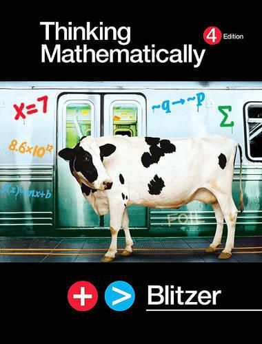 Thinking Mathematically Plus Mymathlab Student Access Value Pack (Includes Student Solutions Manual and CD Study Pack)