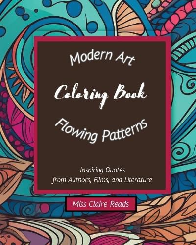 Cover image for Modern Art Flowing Patterns Coloring Book