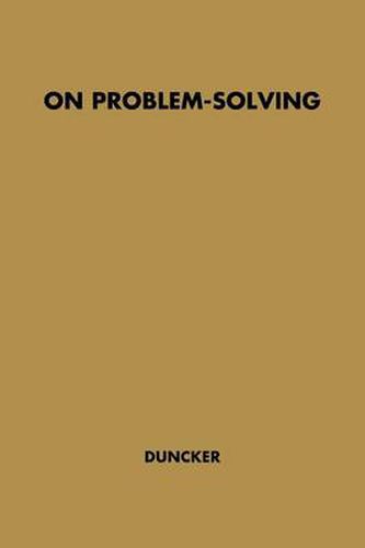 Cover image for On Problem-solving