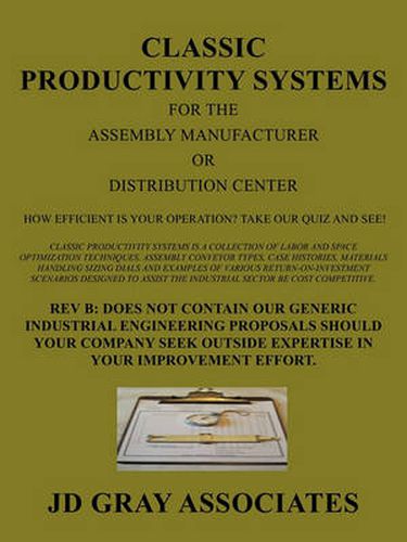 Cover image for Classic Productivity Systems for the Assembly Manufacturer or Distribution Center