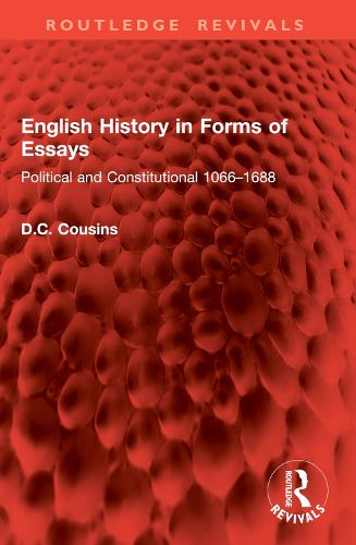 Cover image for English History in Forms of Essays
