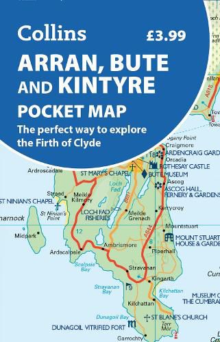 Cover image for Arran, Bute and Kintyre Pocket Map