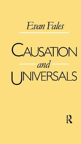 Cover image for Causation and Universals