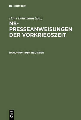 Cover image for 1938. Register
