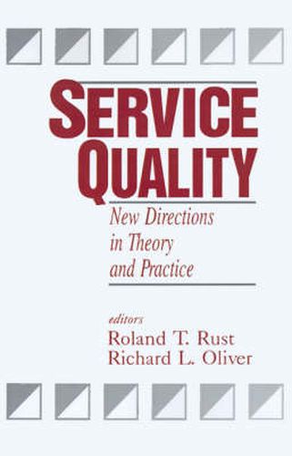 Cover image for Service Quality: New Directions in Theory and Practice