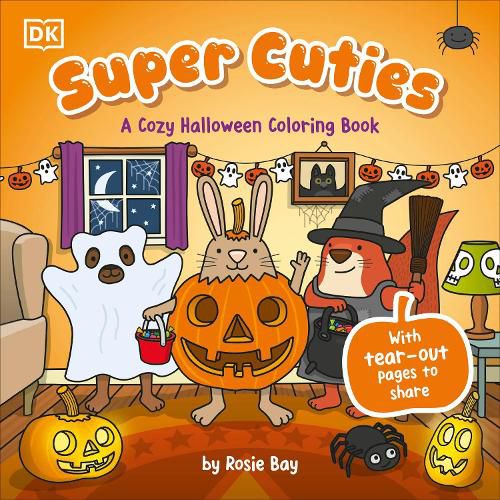 Cover image for Super Cuties: A Cozy Halloween Coloring Book