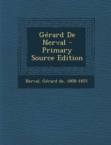 Cover image for Gerard de Nerval