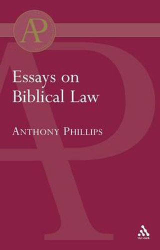 Cover image for Essays on Biblical Law