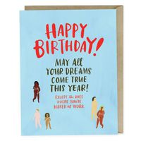 Cover image for Em & Friends Naked At Work Birthday Card