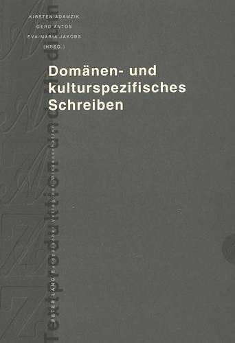 Cover image for Domaenen- Und Kulturspezifisches Schreiben