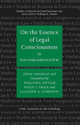 Cover image for On the Essence of Legal Consciousness