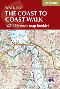 Cover image for The Coast to Coast Map Booklet: 1:25,000 OS Route Map Booklet
