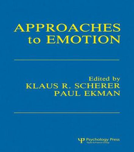 Cover image for Approaches To Emotion