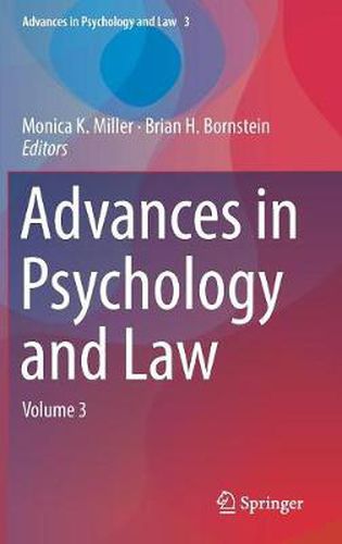 Cover image for Advances in Psychology and Law: Volume 3