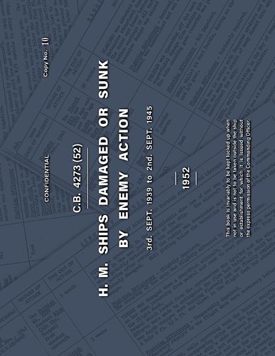 Cover image for H.M. SHIPS DAMAGED OR SUNK BY ENEMY ACTION 3rd. Sept. 1939 to 2nd. Sept. 1945