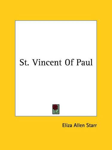 Cover image for St. Vincent of Paul