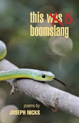 Cover image for this is boomslang