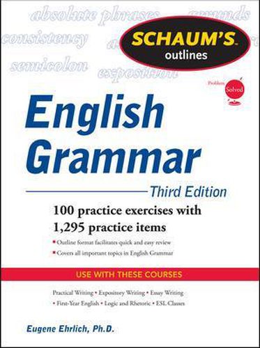 Cover image for Schaum's Outline of English Grammar, Third Edition