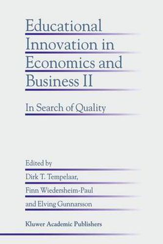 Cover image for Educational Innovation in Economics and Business II: In Search of Quality