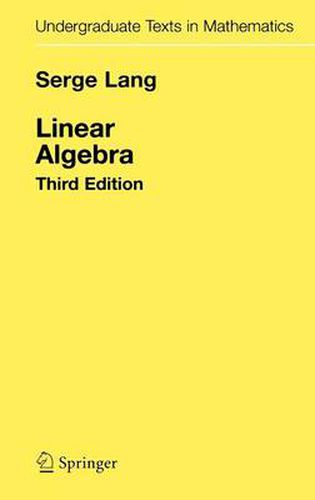 Cover image for Linear Algebra