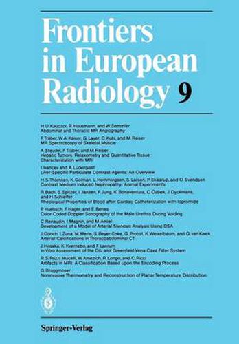 Cover image for Frontiers in European Radiology